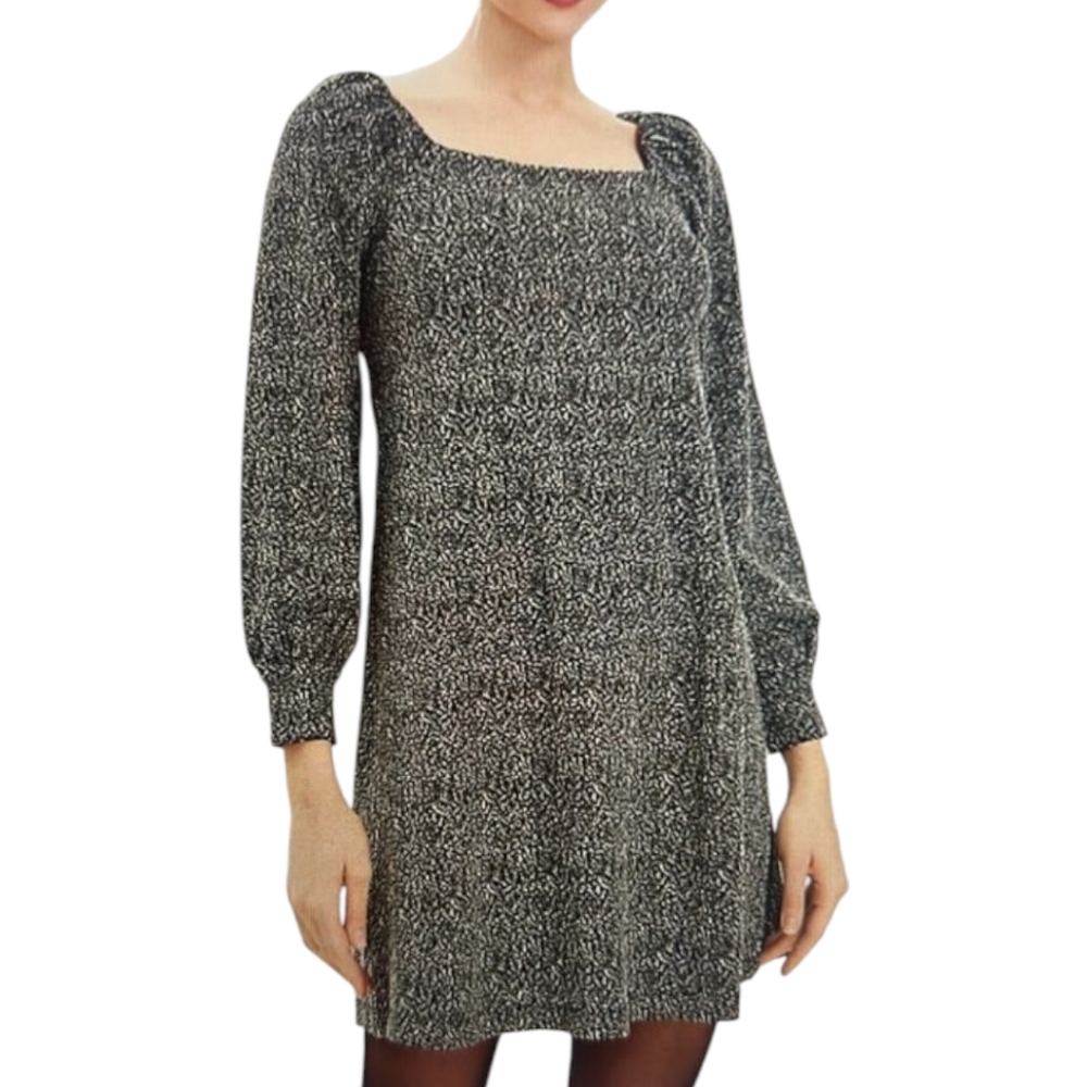 LOFT Cozy Square Neck Shift Dress